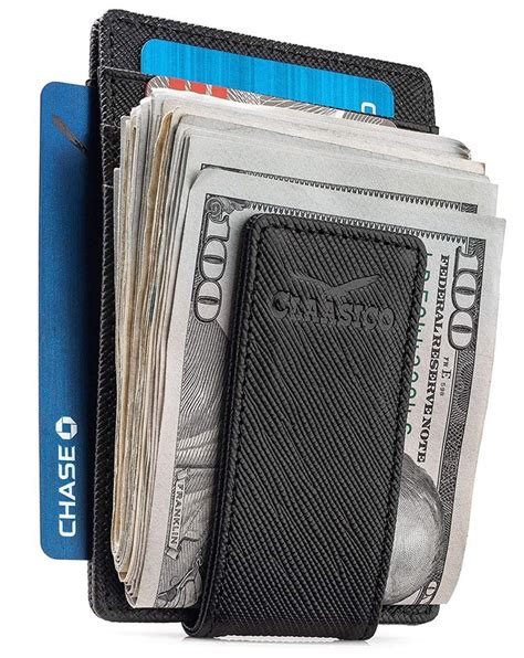 rfid credit card wallet with money clip advertised on facebook|Money Clip Carbon Fiber RFID Blocking Front Pocket Leather.